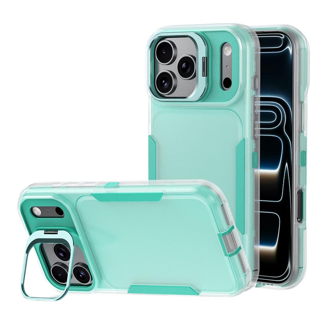 Heavy Duty Alloy Lens Holder Case for iPhone 17 ProMax 16 15 14 Plus 13 12 Air 17e Matte Anti-fingerprint Impact Resistant Cover