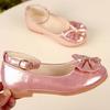 Children Infant Kids Baby Girls Bowknot Crystal Dance Shallow Single Shoes