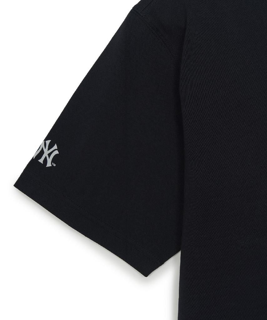 Emelbi Basic Back Street Logo Oversized Short Sleeve T-Shirt Ny (Black)