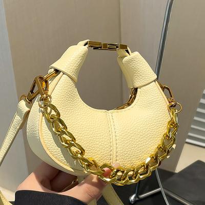 Niche móda matná textura řetízková taška dámská 2025 léto nová trendy zahraniční osobnost mini ramenní crossbody taška