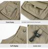Men's Casual Multi-Pocket Mesh Vest for Fishing & Photography - Sleeveless Outdoor Spring/Autumn