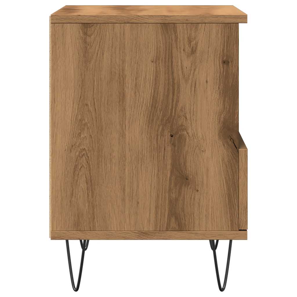 Nightstand Artisan Oak 40x35x50 cm Engineered Wood