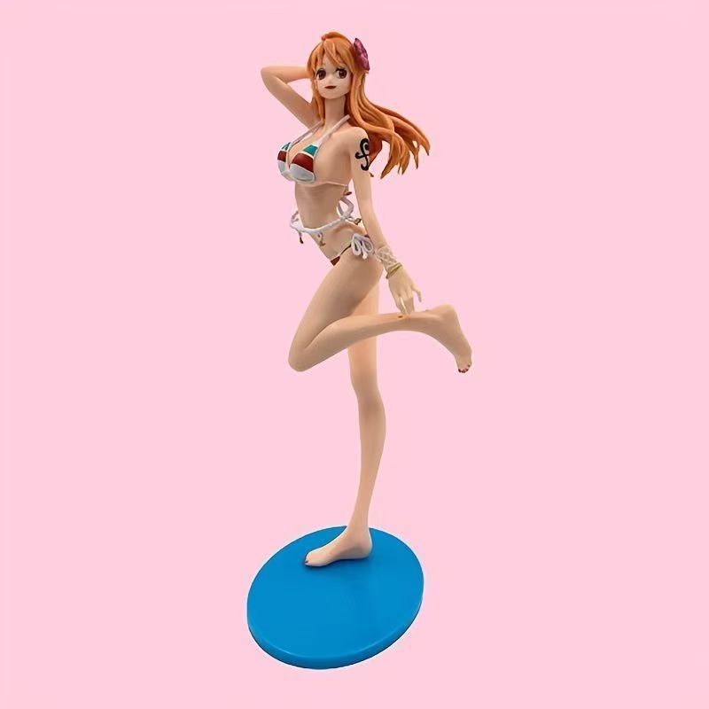 Anime One Piece Nami Swimsuit Standing Pose Can Move PVC Action Figure Collection Model Anime fan's Toy Gift