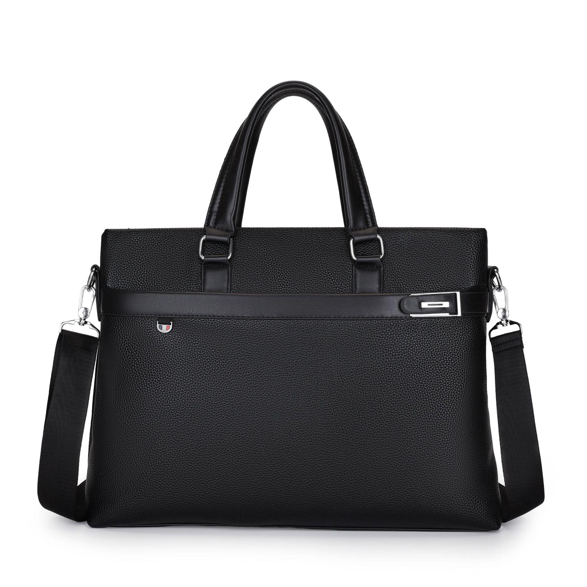 

Мужской деловой портфель и сумка-мессенджер через плечо из мягкой искусственной кожи Cross-Border 14-inch темно-коричневого