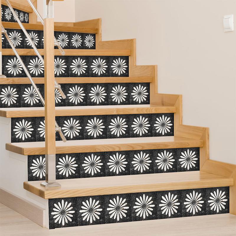 10PCS Peel and Stick Wall Decals for Home Decor Retro Floral Self-Adhesive Wall Sticker