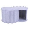 Cat Tunnel Bed Detachable Peekaboo Cat Cave Semi-enclosed Cat Bed for Cats & Kittens