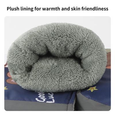 Motorrad Lenkerstulpen Winter Luftig 3D PU Flausch Winddicht Wasserdicht Handschuhe Motorrad Lenker Handabdeckung Handschuhe