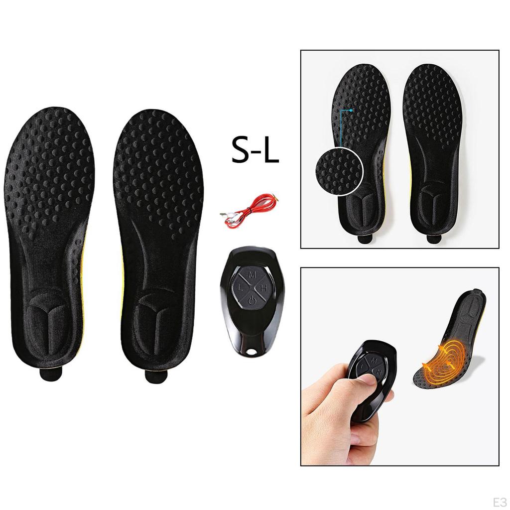 Electric Heated Insoles Heating Heat Foot Warmer for Winter Skiing