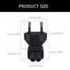 EU4.0MM zu IEC320C7 Stromadapter-Konverter, Europäischer 2-poliger Stecker EU4.0 zu IEC320 C7 Buchse Konvertierungsstecker PVC