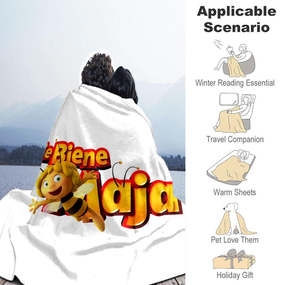 Maya Bee Blanket, High quality Comfortable for All Seasons, Home Decor, Warmth and Comfort