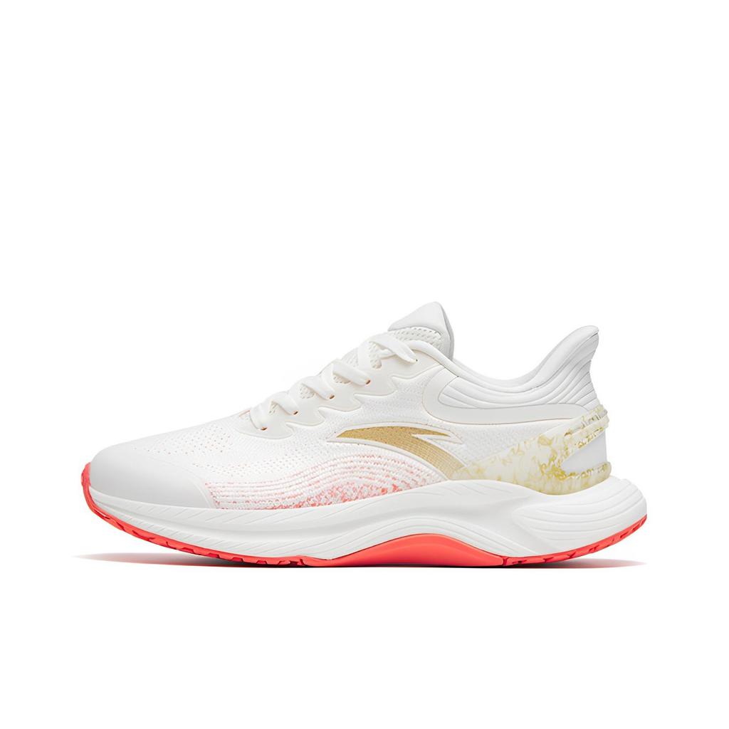 Anta 3.0 Lite Fabric Synthetic Leather Non-Slip Wear-Resistant Breathable Low-Top Running Shoes Women Sneakers White Red 122315586-12