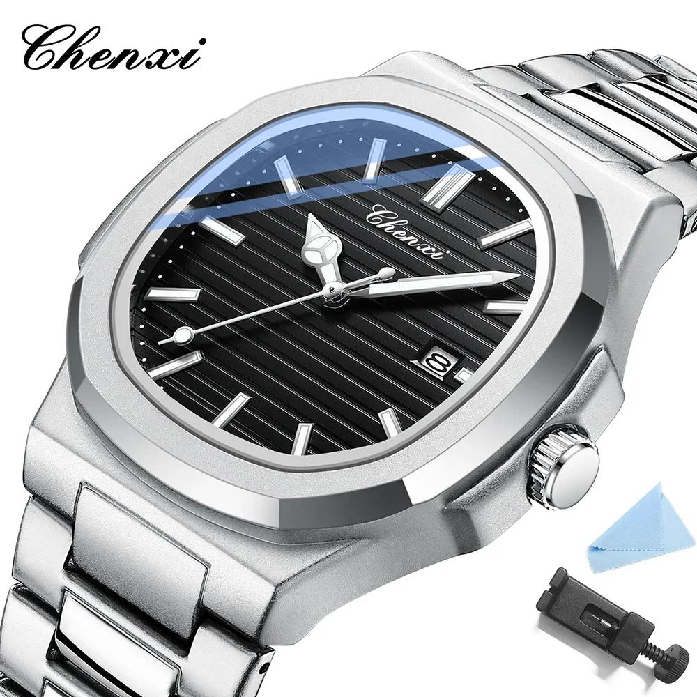 Chenxi Luxury Gold Stainless Steel Luminous Casual Business Watch For Men Fashion Waterproof Quartz Wristwatches