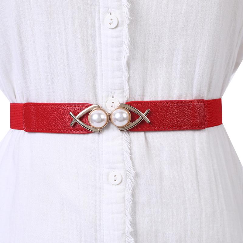 Elastisk damesweaterbelte 2024: Tynn, Hektekant, High-End Dekorativ Midjeinnstrammer