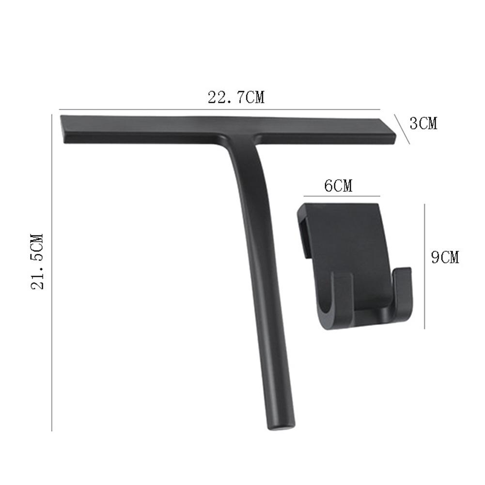 Silicone Car Windshield Wiper  Window Glass Squeegee Cleaning with Hook Mirror Shower Tile Wiper Scraper Accessories чёрный