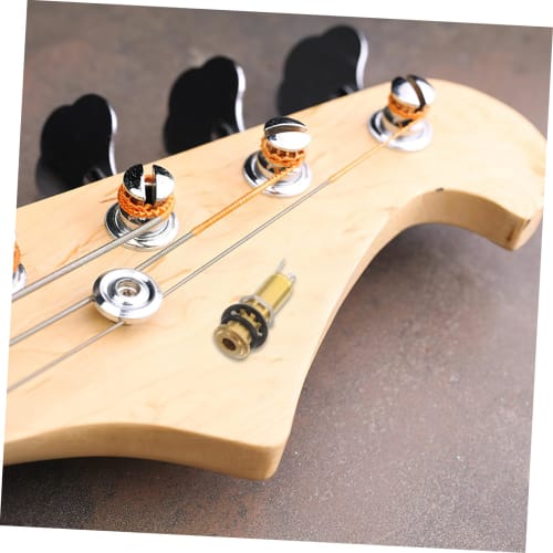 QUMIIRITY Flush Mount Guitar Output Jack, 1/4" (635mm) Stereo Phone Jack for Threaded Cylinder Base