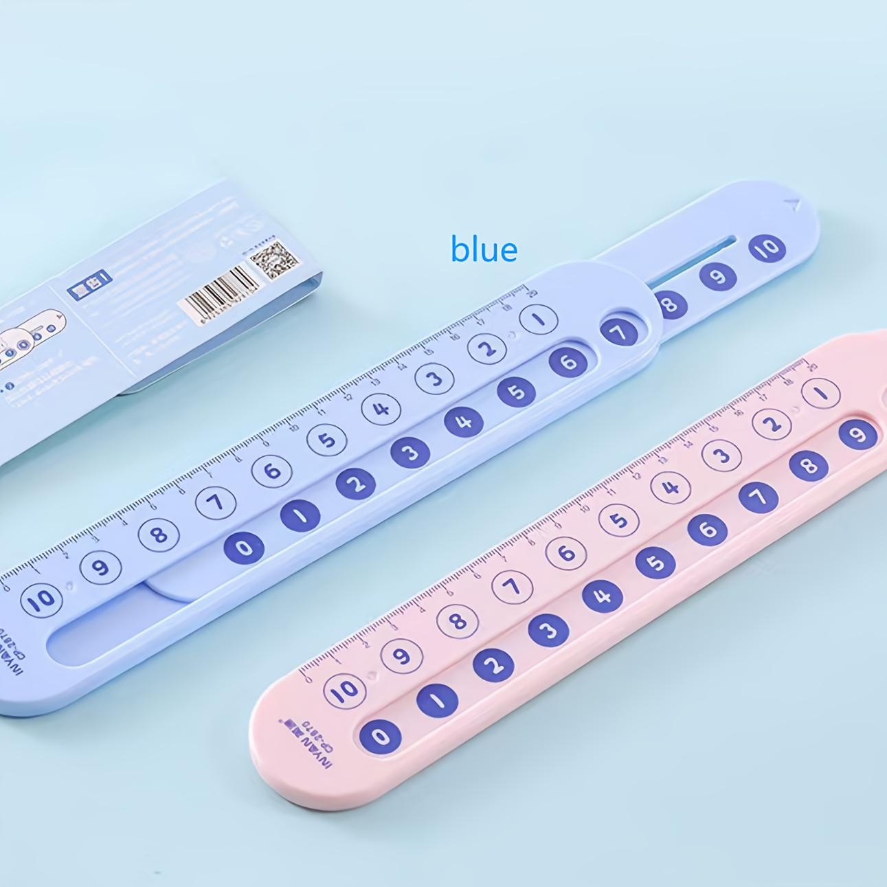 

Интерактивная арифметическая линейка для офиса и школы, упаковка 1 шт., калькулятор двойного назначения и измерительный инструмент с кнопочным управлением,