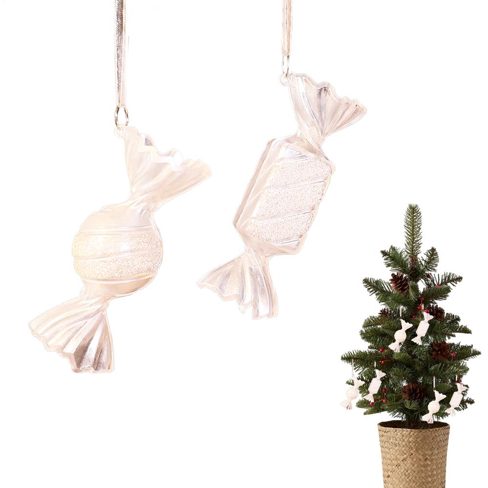 Crystal Christmas Ornaments Winter Holiday Pendant Christmas Decorations Indoor For Holiday Party Celebration Winter Home Indoor