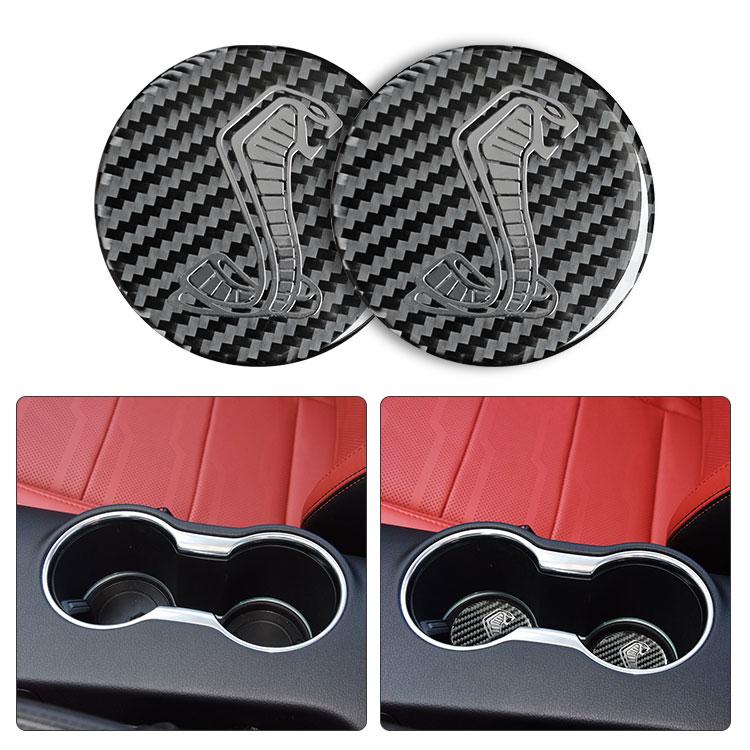 

For Ford Mustang 2015-2019 With Navigation System Black Car Interior Decoration Protection Carbon Fiber Sticker