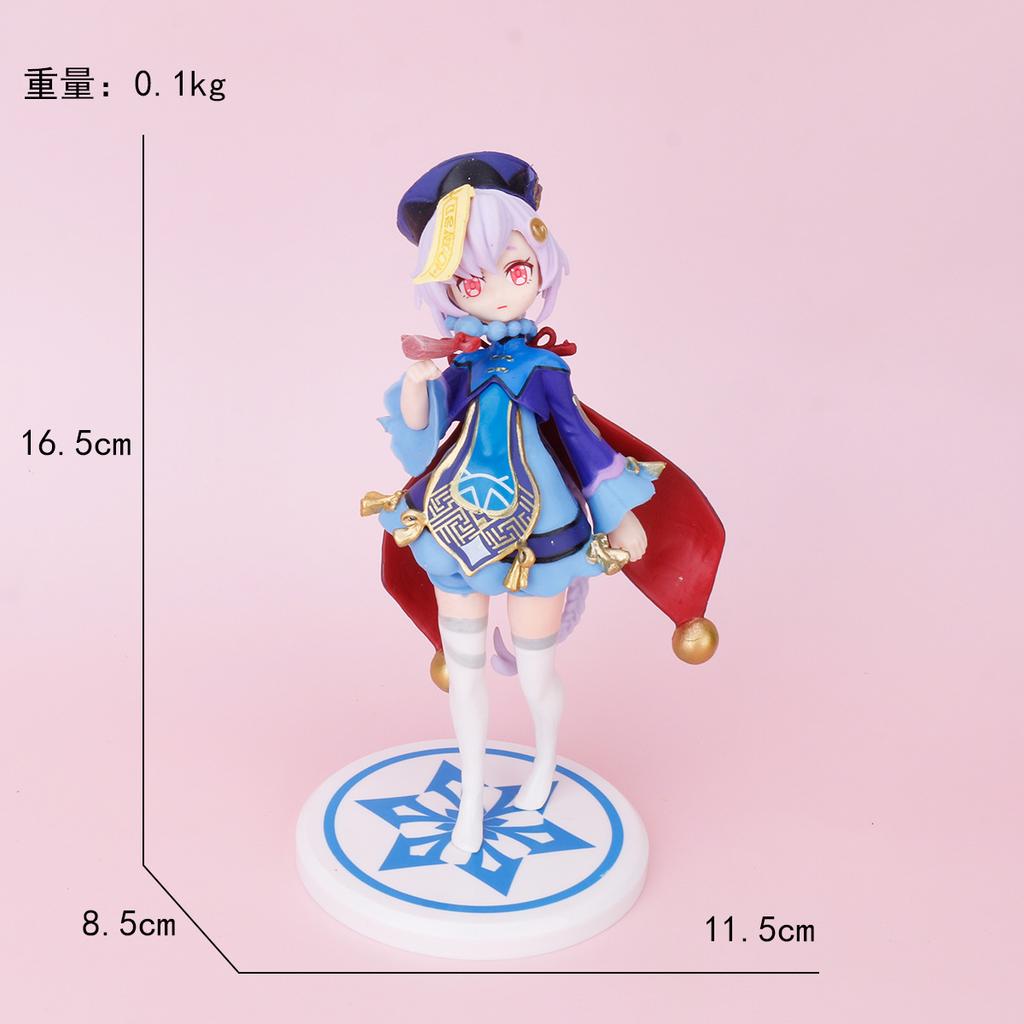 Genshin Impact Raiden Shogun Paimon Klee PVC Anime Figurine Set Collectible Toy For Fans Desk Home Decor Birthday Holidays Gift