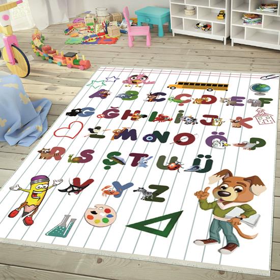 

Декоративный нескользящий моющийся ковер с цифровой печатью CCK-DOT-HT-281 40 x 60 белый