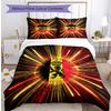 Set Biancheria da Letto Stampata Calcio Belgio 3 Pezzi Copriletto Traspirante Accogliente come Regalo per Inaugurazione Casa o Festa