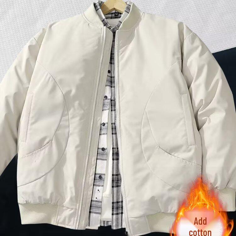 Men's 2025 Hong Kong Style Loose-Fit Baseball Jacket - Trendy, High-Quality, Rascally Handsome Spring/Autumn Fashion.