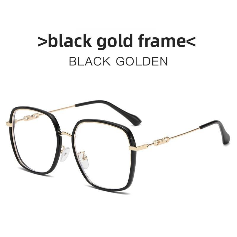 Modern Blue Light Blocking Glasses With Geometric Full Frame For Men And Women