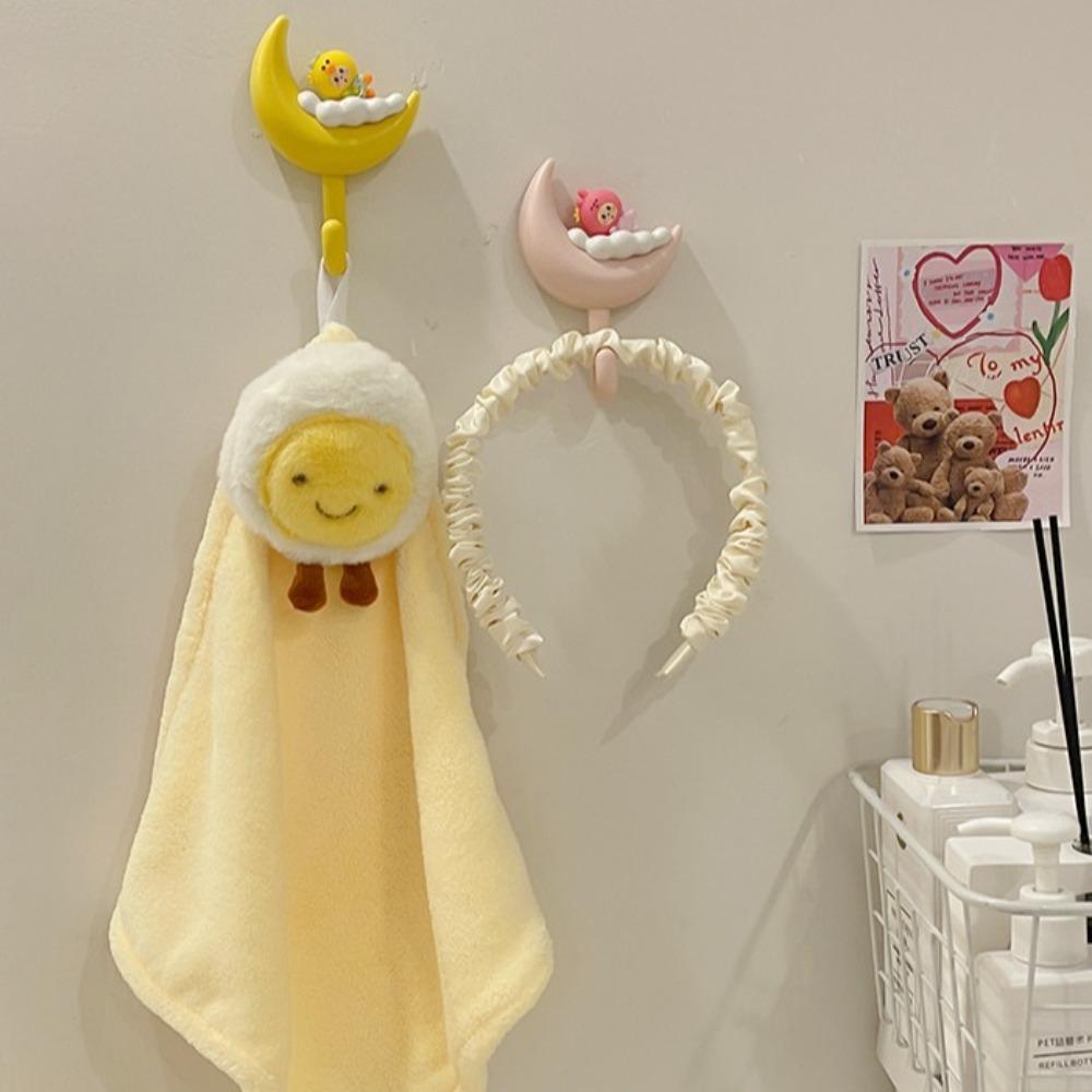 

2pcs 2pcs Rabbit Decorative Hook Color Delicate Entryway Key Hook Durable Strong Bearing Wall Hook Bathroom Hardware