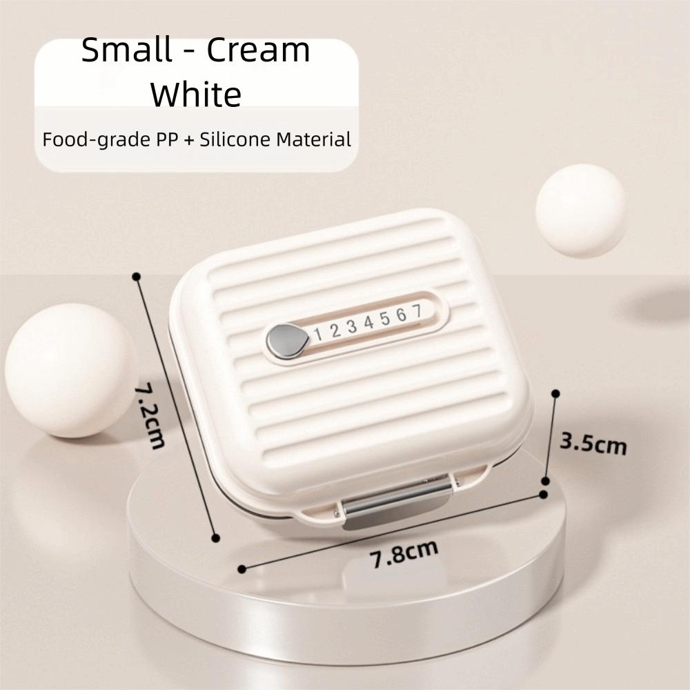 Seal Weekly Pill Box Mini 7 Compartments Vitamin Container New Pill Dispenser White Small