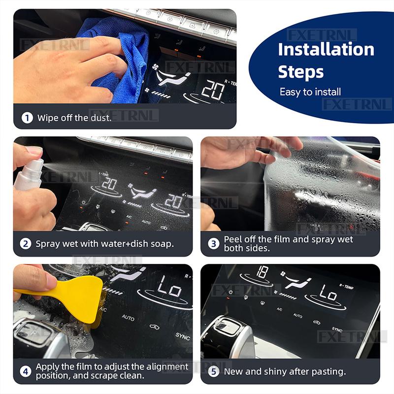 For Geely Galaxy M7 2026‑2028 LHD RHD TPU Full Set Interior Invisible Protective Film 35Pcs Car Interior Decoration Accessories