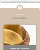 Gold-Stainless Steel Ashtray with Lid, Solid Wood Base – Anti-Ash Design for Home and Office, Ideal Gift.