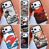 FLYING CRANES SEA WAVES Japanese Art Phone Case for iPhone 16e 15 14 13 12 17 Pro Max Plus Air 17pro Cover Coque