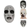 Slipknot Halloweenmasker met clowngezicht en mond met rits voor verkleedfeestjes