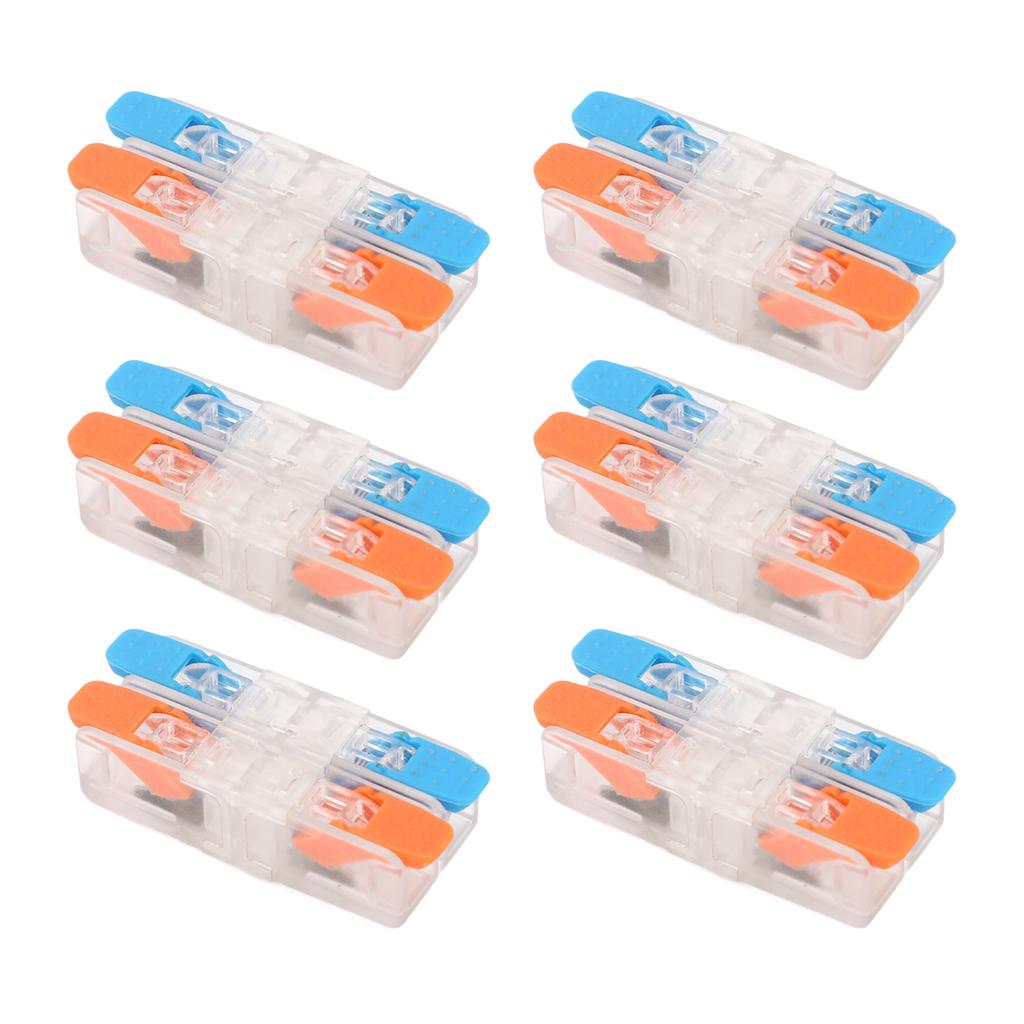 10 PCS Conductor Compact Connectors 2 In 2 Out Lever Wire Splices Electrical Connectors 41A 450V