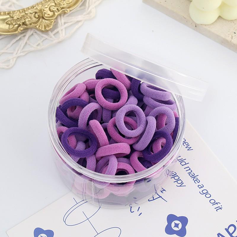 Cute Candy Color Hair Ties for Girls - Non-Damaging Rubber Bands & Towel Rings
