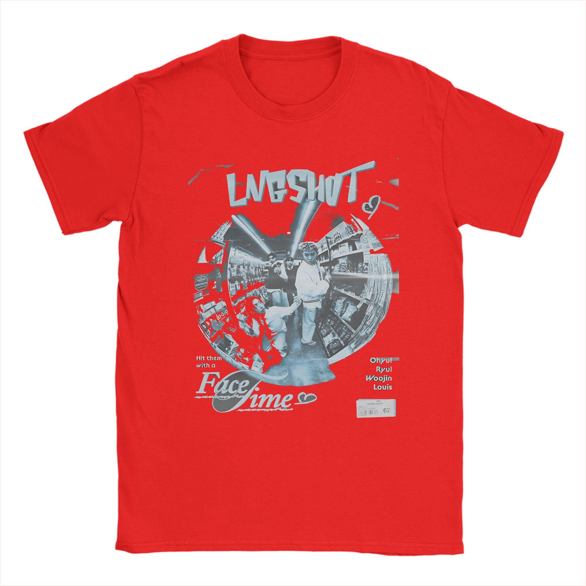 Unisexs LNGSHOT FaceTime T Shirt Cotton Clothing Funny Short Sleeve Crewneck Tees Plus Size TShirt S