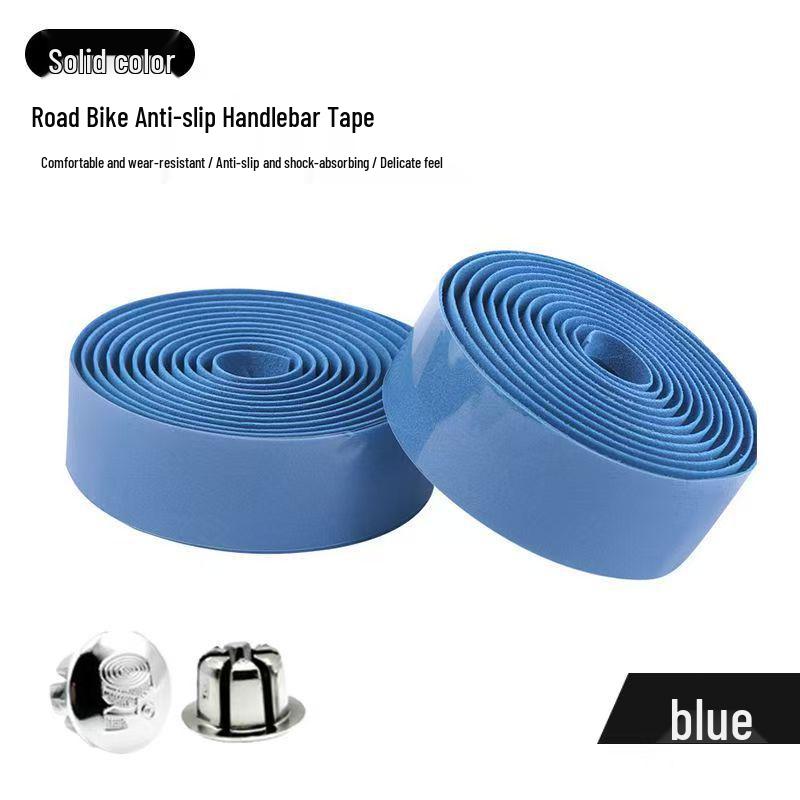 Colorful Non-slip Shock-absorbing Bicycle Handlebar Tape with Carbon Fiber Texture, Breathable Design, and Thick Padding for Road Bikes.