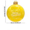 26 Inch Light Up PVC Inflatable Christmas Ball with Light Remote PVC Giant Inflatable Christmas Balls Christmas Decorations Ball