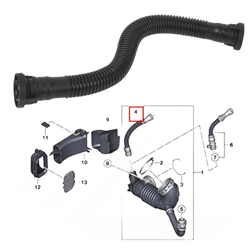 Auto Cylinder Head Crank Case Breather Pipe Air Intake Hose For BMW F20 F21 F30 F31 Car Replacement Accessories 11157608144
