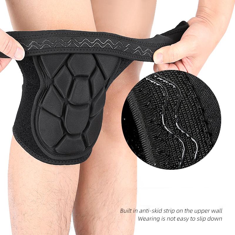 105 1Pc Adult Sports Knee Pad Moisture Wicking Anti Collision Turtle Shell Knee Protector for Exercise, Size L