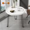Foldable Sofa Side Table - Small Round Living Room or Bedroom Coffee Table