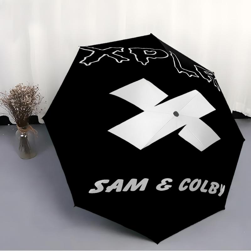 Printed Sam and ColbyPrinted Folding Umbrella,Outdoor,Leisure,And Travel Umbrella,Durable Umbrella Fabric,Birthday And Holiday Gift