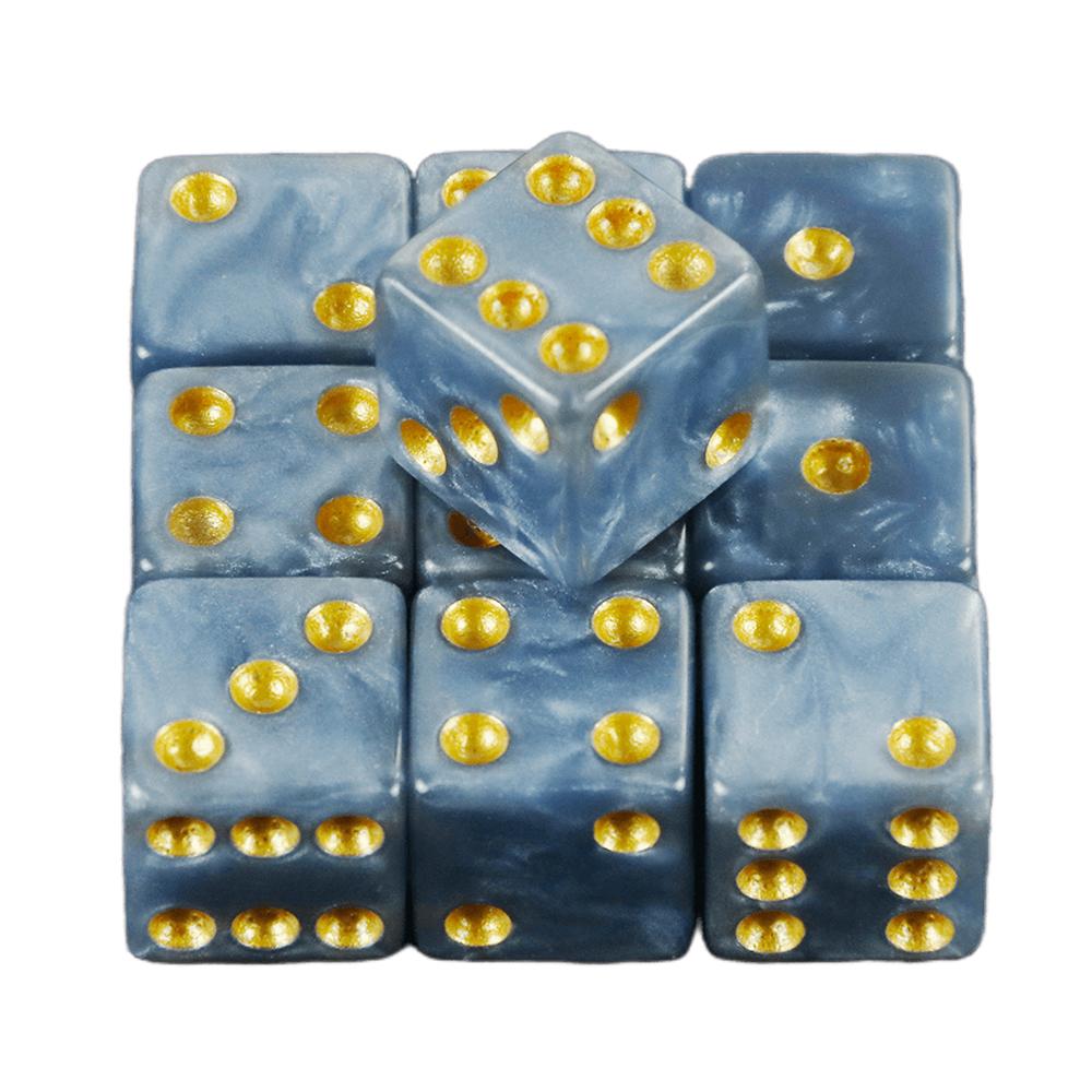 High  Quality 10 Pcs/set Marble Effect Mini 12mm  Dice ,for Drinking Game Casino Poker Table and Other Board Games