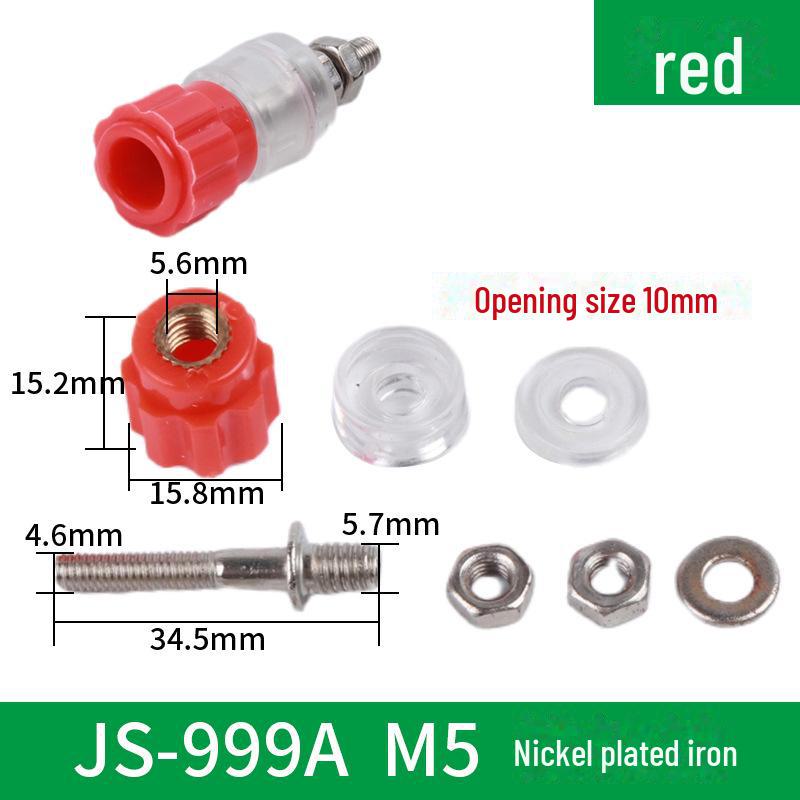 Kupferklemmenblock für Schweißmaschinen-Wechselrichter, Leistungsanschluss M6/M8/M10, Modell JS-333/555