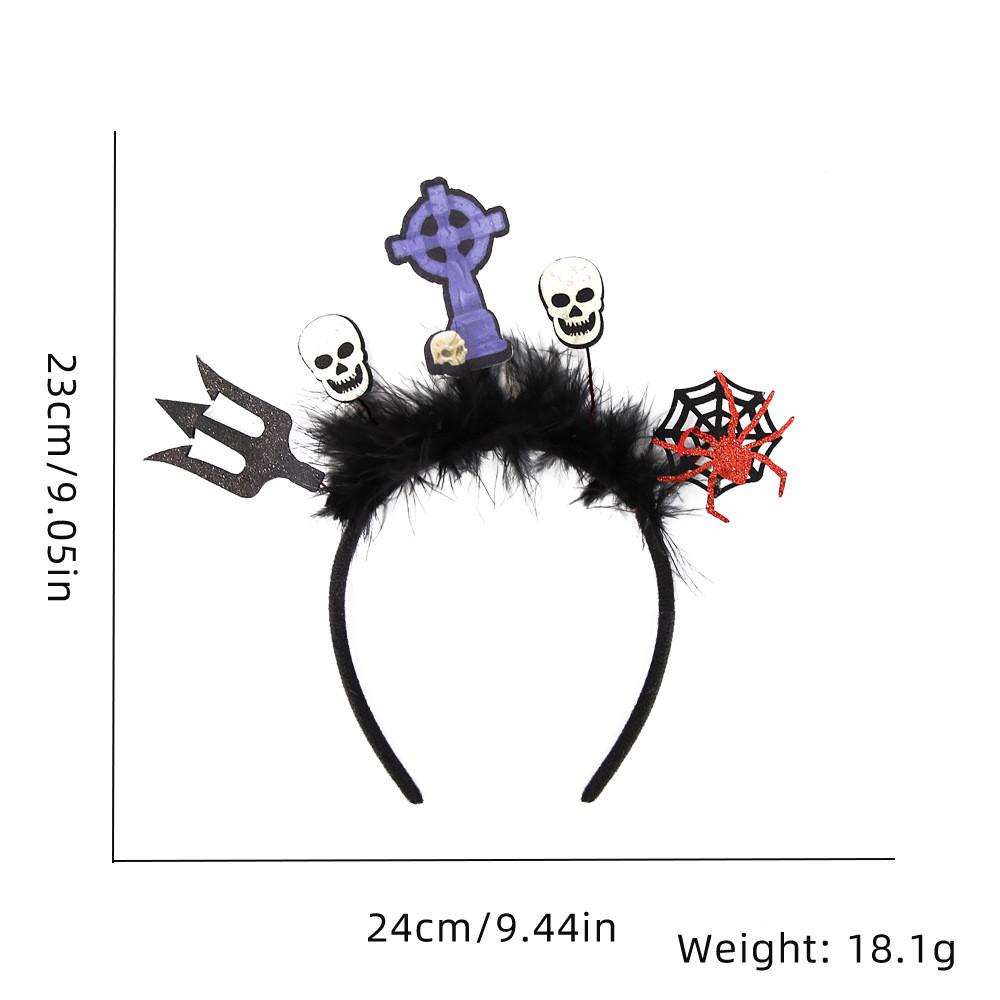 Festive Halloween Headband Accessories Featuring Adorable Bat Pumpkin And Cat Designs