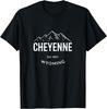 Classic Cheyenne Wyoming Rocky Mountains Novelty Art T-Shirt