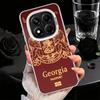 Georgia Passport Flag Soft Phone Case for Xiaomi Redmi Note 13 14 15 Pro Plus 12S 12 11S 11 11T 10S 10 Shockproof Cover Back She