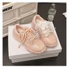 Thick-soled Lace Pearl Casual 2025 Spring New Dexun Shoes Women's Fashion Niche Retro Forrest Gump Sports Shoes Tide
