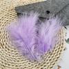50Pcsdiy Color Feather Full Fleece Turkey Feather Clothing Antique Headdress Pet Toy Handicraft Decoration