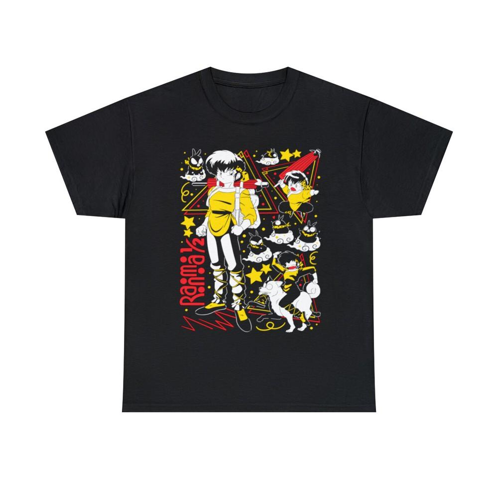 Ranma 12 Tshirt Shampoo Rumiko Takahashi Unisexga Anime Gift Tshirt Graphic Tee M